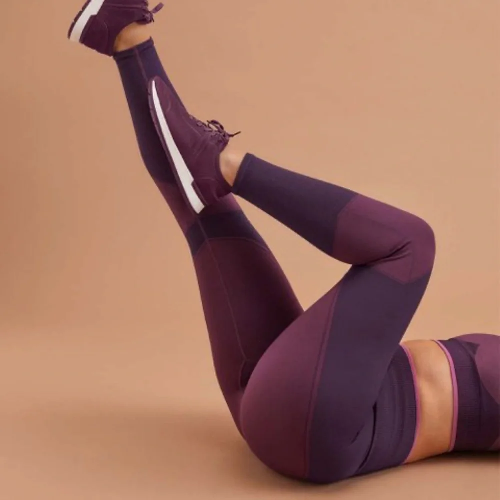 ThirdLove Power Purple Flex Seamless Compression High-Waist Leggings - Picture 2 of 13